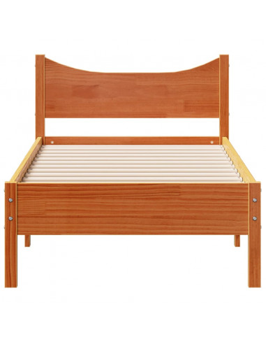 Giroletto Marrone Cera 90x200 cm in Legno Massello di Pino