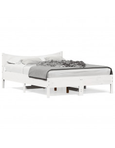 Giroletto Bianco 135x190 cm Legno Massello di Pino 2