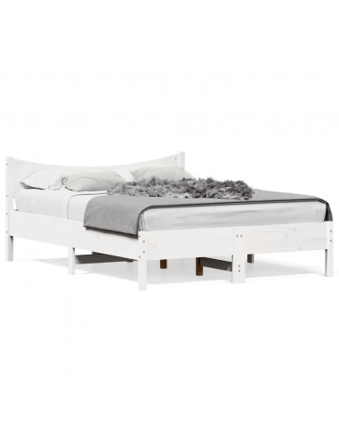 Giroletto Bianco 135x190 cm Legno Massello di Pino