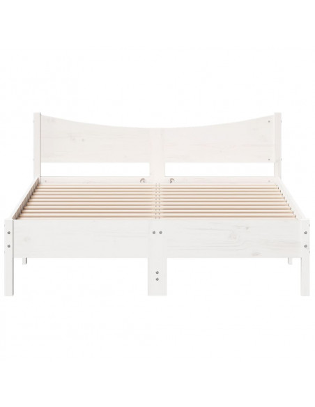 Giroletto Bianco 135x190 cm Legno Massello di Pino