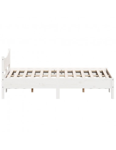 Giroletto Bianco 135x190 cm Legno Massello di Pino