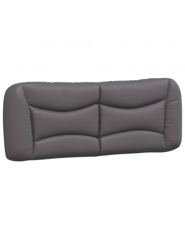 Giroletto con Luci LED Grigio 140x190 cm in Similpelle