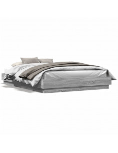 Giroletto Grigio Sonoma 160x200 cm in Legno Multistrato 2