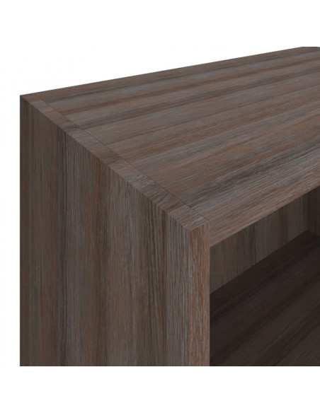 Libreria in Legno Multistrato 60x31x78cm Grigia Rovere Sonoma