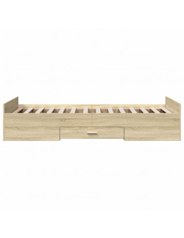 Giroletto Cassetti Rovere Sonoma 90x200 cm Legno Multistrato