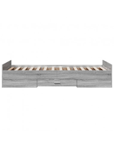Giroletto Cassetti Grigio Sonoma 75x190 cm Legno Multistrato