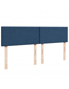 Giroletto a Molle con Materasso Blu 180x200 cm in Tessuto 2