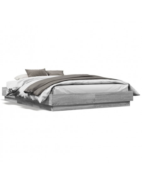 Giroletto Grigio Sonoma 135x190 cm in Legno Multistrato