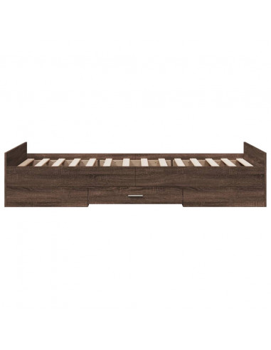 Giroletto Cassetti Rovere Marrone 75x190 cm Legno Multistrato