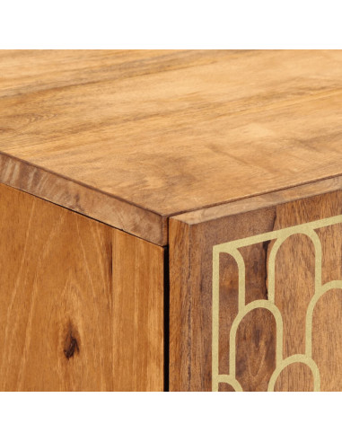 Credenza 60x33x75 cm in Legno Massello di Mango