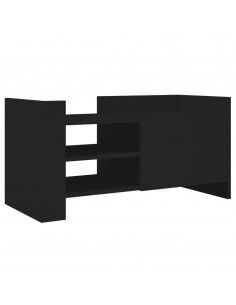 Mobile Porta TV Nero 80x35x40 cm in Legno Multistrato 2