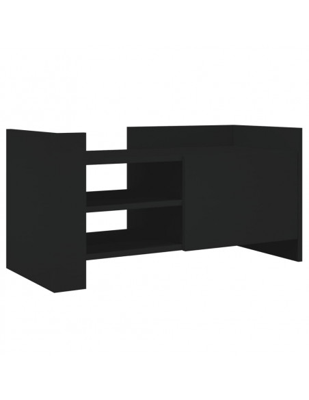 Mobile Porta TV Nero 80x35x40 cm in Legno Multistrato