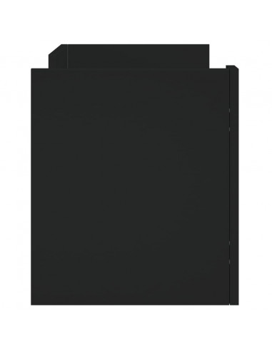 Mobile Porta TV Nero 80x35x40 cm in Legno Multistrato