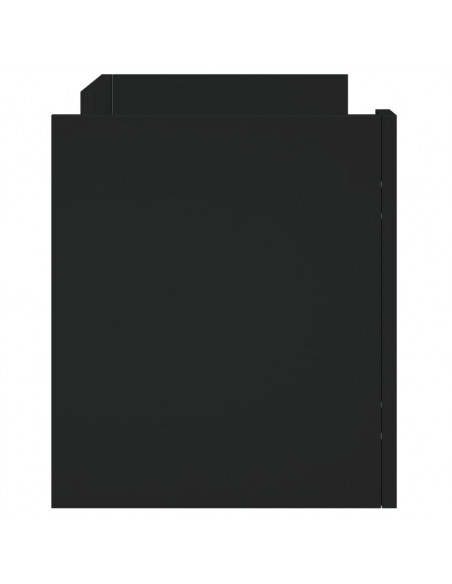 Mobile Porta TV Nero 80x35x40 cm in Legno Multistrato