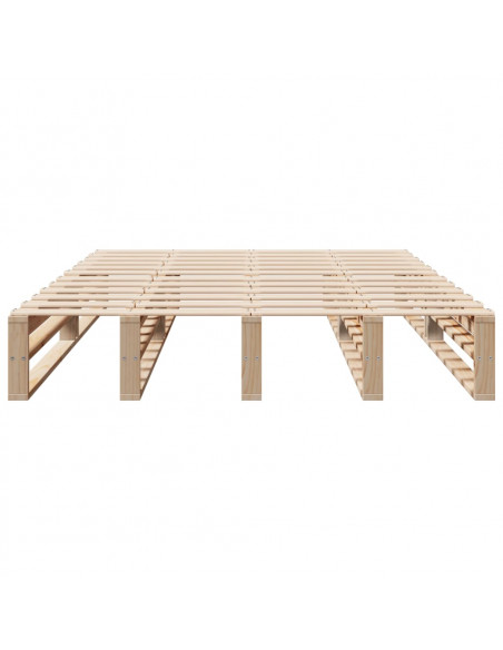 Letto senza Materasso 150x200 cm in Legno Massello di Pino