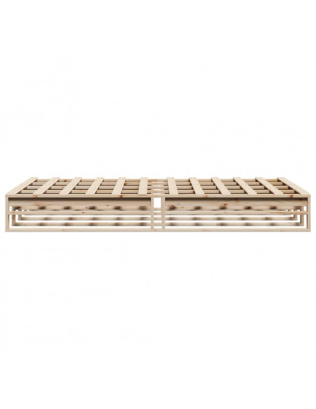 Letto senza Materasso 150x200 cm in Legno Massello di Pino