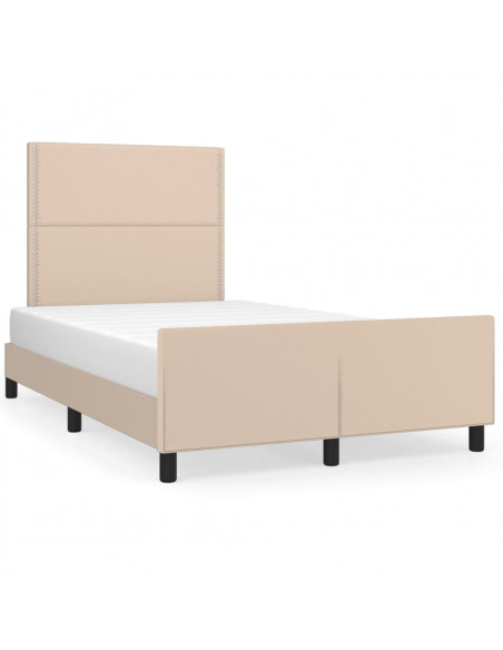 Giroletto con Testiera Cappuccino 120x190 cm in Similpelle