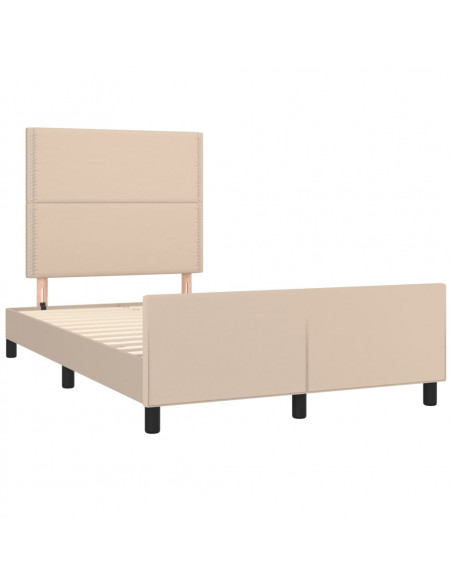 Giroletto con Testiera Cappuccino 120x190 cm in Similpelle