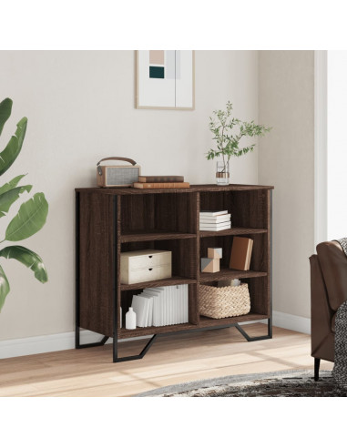 Credenza Rovere Marrone 91x35,5x74,5 cm in Legno Multistrato