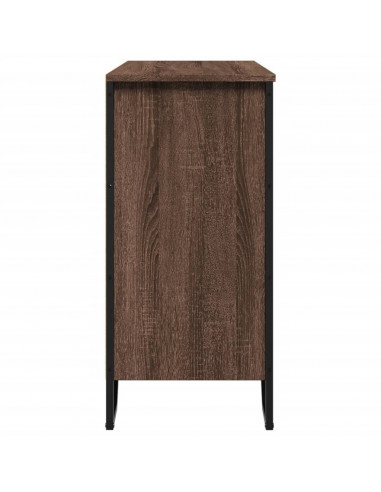 Credenza Rovere Marrone 91x35,5x74,5 cm in Legno Multistrato