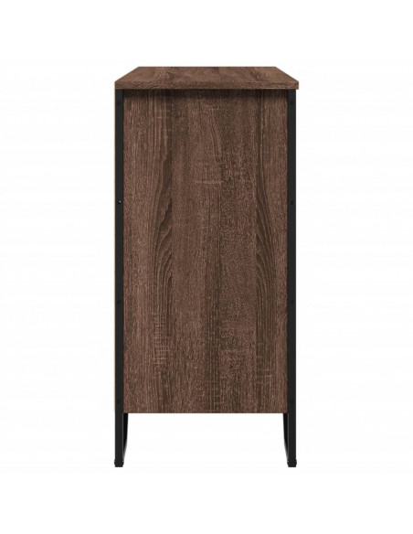 Credenza Rovere Marrone 91x35,5x74,5 cm in Legno Multistrato