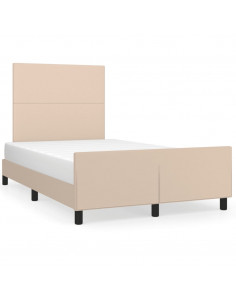 Giroletto con Testiera Cappuccino 120x190 cm in Similpelle 2