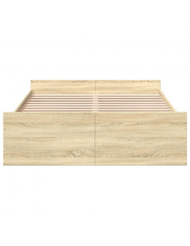 Giroletto Cassetti Rovere Sonoma 140x190 cm Legno Multistrato