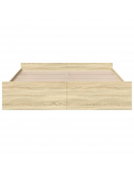 Giroletto Cassetti Rovere Sonoma 180x200 cm Legno Multistrato