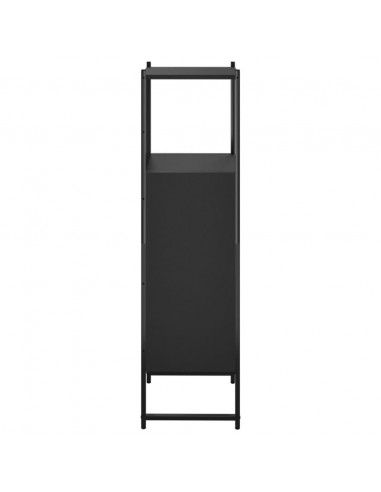 Mobile da Bagno Nero 33x33x120,5 cm in Legno Multistrato
