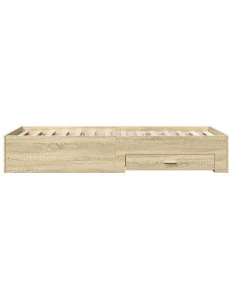 Giroletto Cassetti Rovere Sonoma 75x190 cm Legno Multistrato