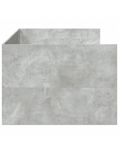 Divano Letto con Cassetti Grigio Cemento 100x200 cm Multistrato