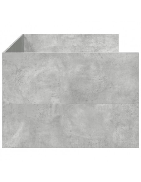 Divano Letto con Cassetti Grigio Cemento 90x190 cm Multistrato