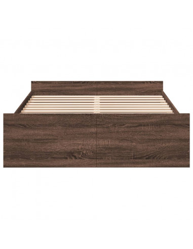 Giroletto Cassetti Rovere Marrone 120x190 cm Legno Multistrato