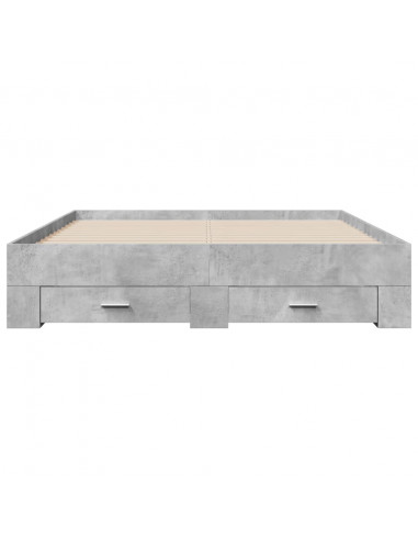 Giroletto Cassetti Grigio Cemento 150x200 cm Legno Multistrato