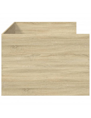 Divano Letto con Cassetti Rovere Sonoma 75x190 cm Multistrato