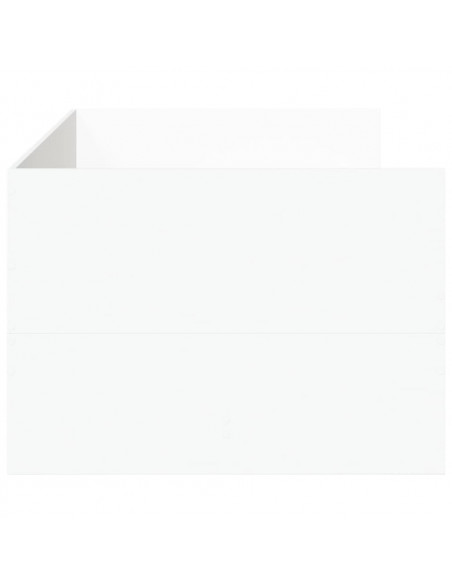 Divano Letto con Cassetti Bianco 100x200cm in Legno Multistrato