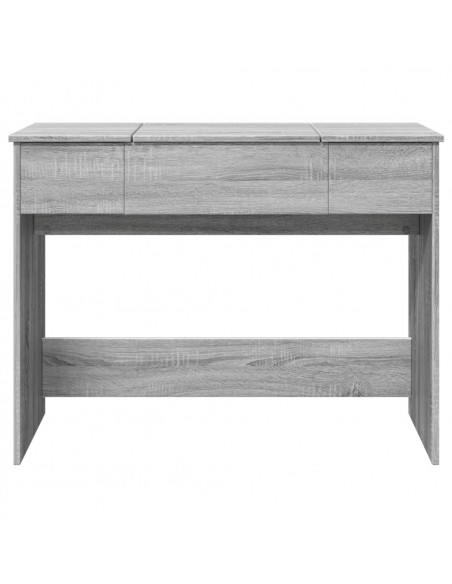 Toeletta con Specchio Grigio Sonoma 100x45x76 cm