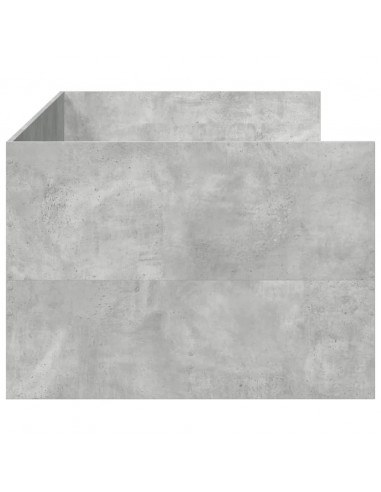 Divano Letto con Cassetti Grigio Cemento 90x200 cm Multistrato
