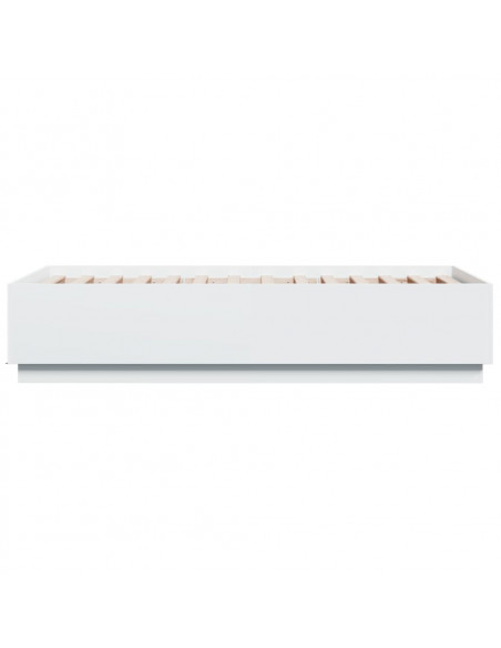 Giroletto con Luci LED Bianco 75x190 cm in Legno Multistrato