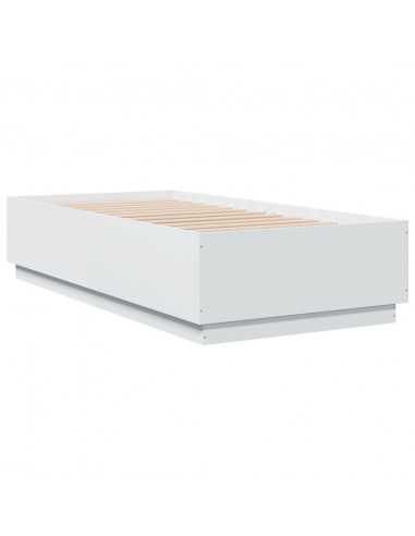 Giroletto con Luci LED Bianco 75x190 cm in Legno Multistrato