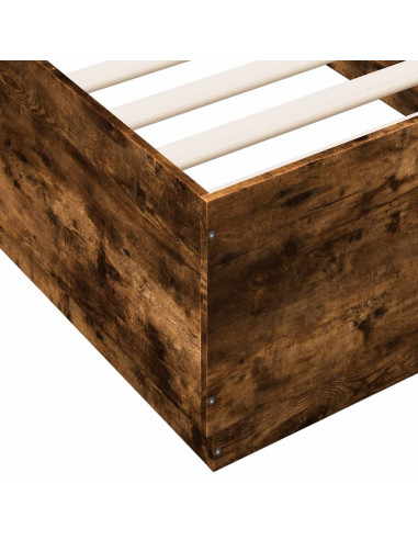 Giroletto Luci LED Rovere Fumo 75x190 cm in Legno Multistrato