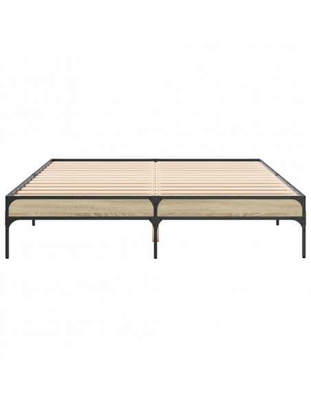 Giroletto Rovere Sonoma 160x200 cm in Legno Multistrato Metallo