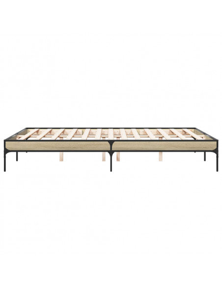 Giroletto Rovere Sonoma 160x200 cm in Legno Multistrato Metallo