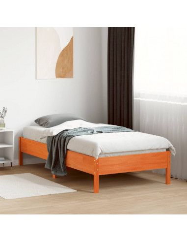 Giroletto Marrone Cera 90x190 cm in Legno Massello di Pino