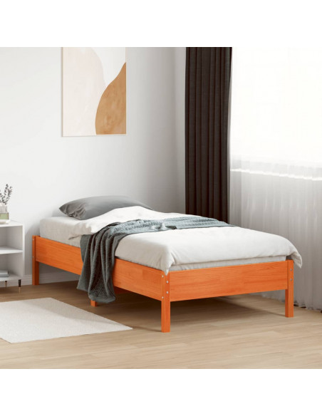 Giroletto Marrone Cera 90x190 cm in Legno Massello di Pino