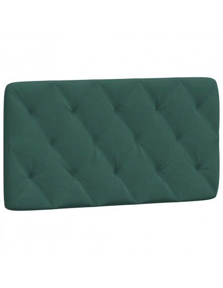 Giroletto con Testiera Verde Scuro 100x200 cm in Velluto