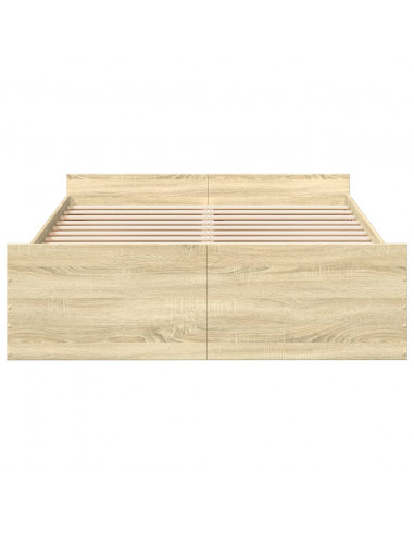 Giroletto Cassetti Rovere Sonoma 135x190 cm Legno Multistrato