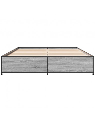 Giroletto Grigio Sonoma 135x190 cm in Legno Multistrato Metallo