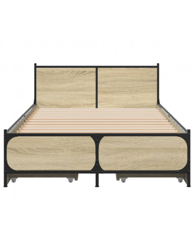 Giroletto Cassetti Rovere Sonoma 75x190 cm Legno Multistrato