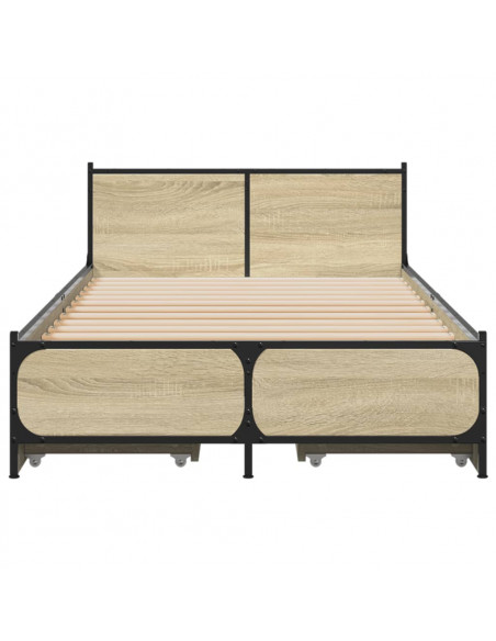 Giroletto Cassetti Rovere Sonoma 75x190 cm Legno Multistrato